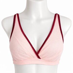 Cosabella Soire Confidence Curvy Bralette Medium Pink Mesh Wireless Lingerie